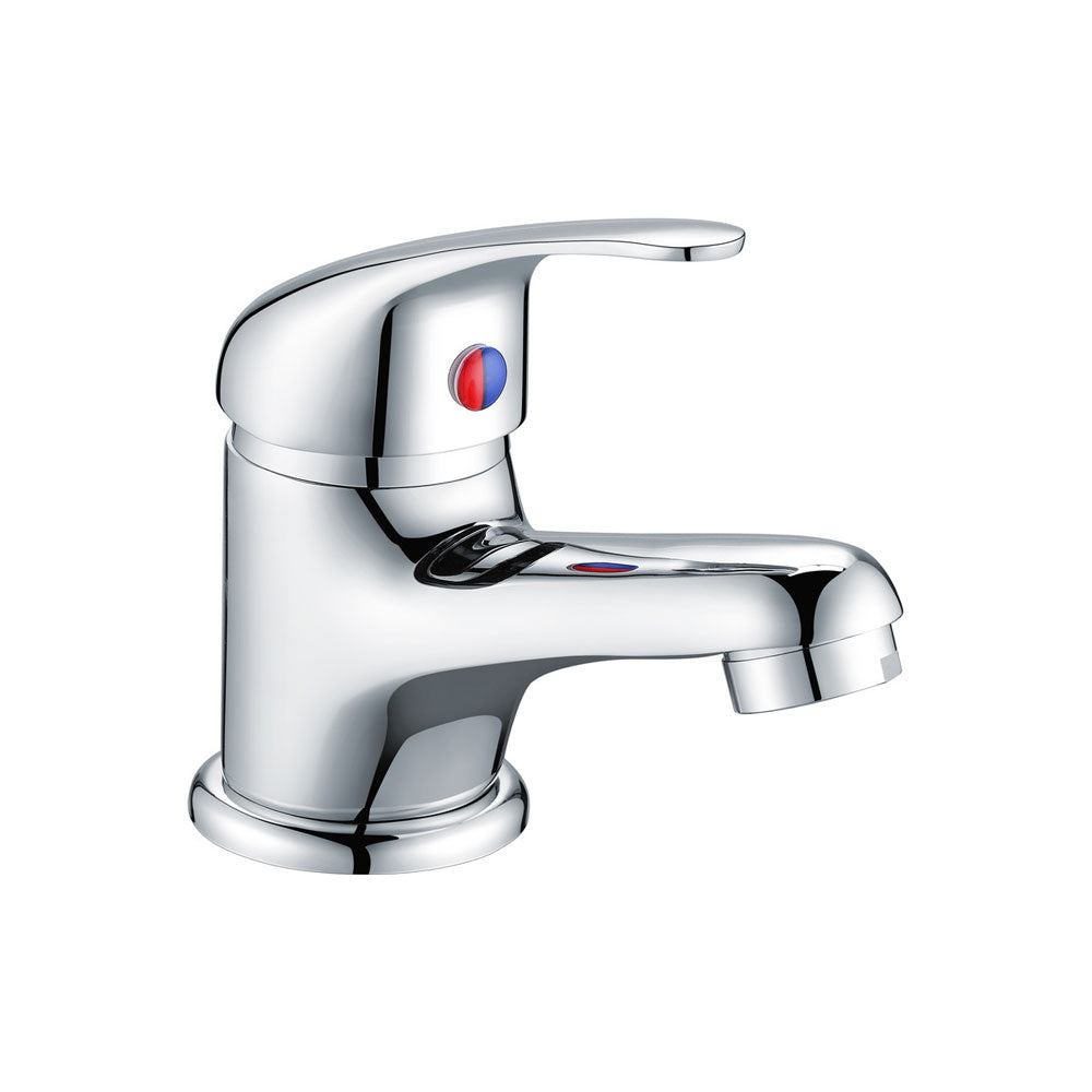 Nerola Single Lever Cloakroom Basin Mixer Including Waste Chrome Pureflo