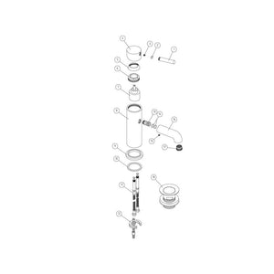 Pescara Single Lever Basin Mixer Including Waste Chrome Pureflo