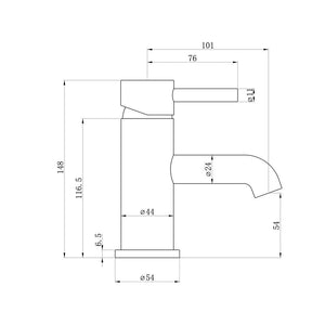 Pescara Single Lever Basin Mixer Including Waste Chrome Pureflo