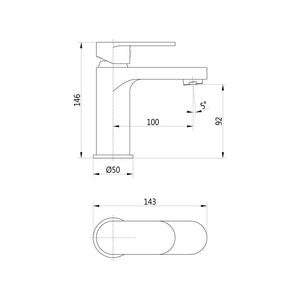 Santo Single Lever Basin Mixer With Waste Pureflo