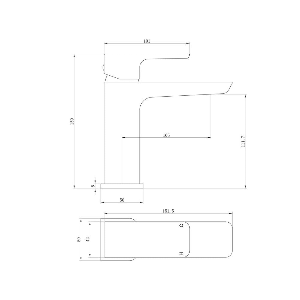 Comet Single Lever Basin Mixer Including Waste Brushed Brass Bathwise