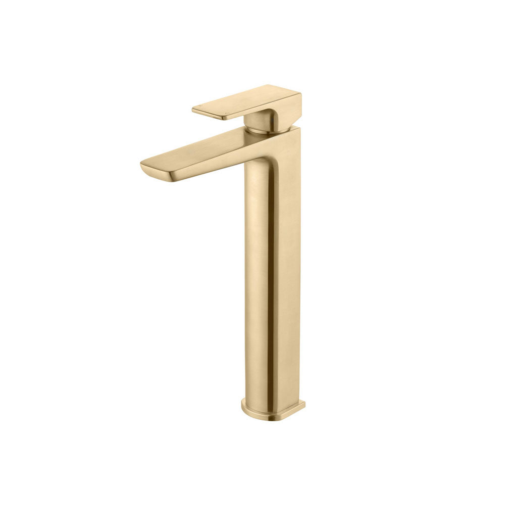 Comet Single Lever Tall Basing Mixer Inncluding Matching Waste Brushed Brass