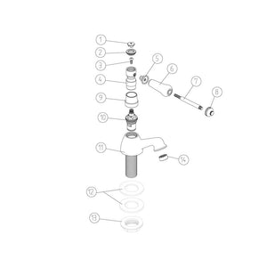Millom Basin Pillar Taps Pureflo