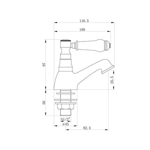 Millom Basin Pillar Taps Pureflo