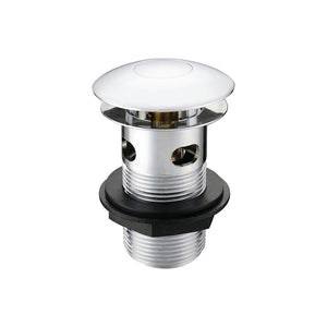 Pureflo Slotted Press To Open Basin Waste Chrome (Suitable For Basins With Overflows) Pureflo