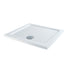 Rio Square 40mm Low Profile Shower Tray (Stone Resin) With 90mm High Flo Waste Bathwise