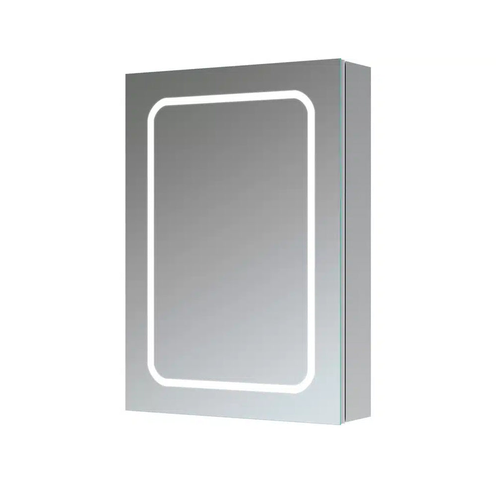 Auvellis Nexara front-lit LED mirrored cabinet in 500mm and 600mm widths
