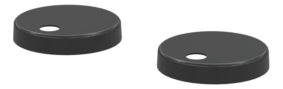 Auvellis Toilet Seat Cover Caps – Matt Black