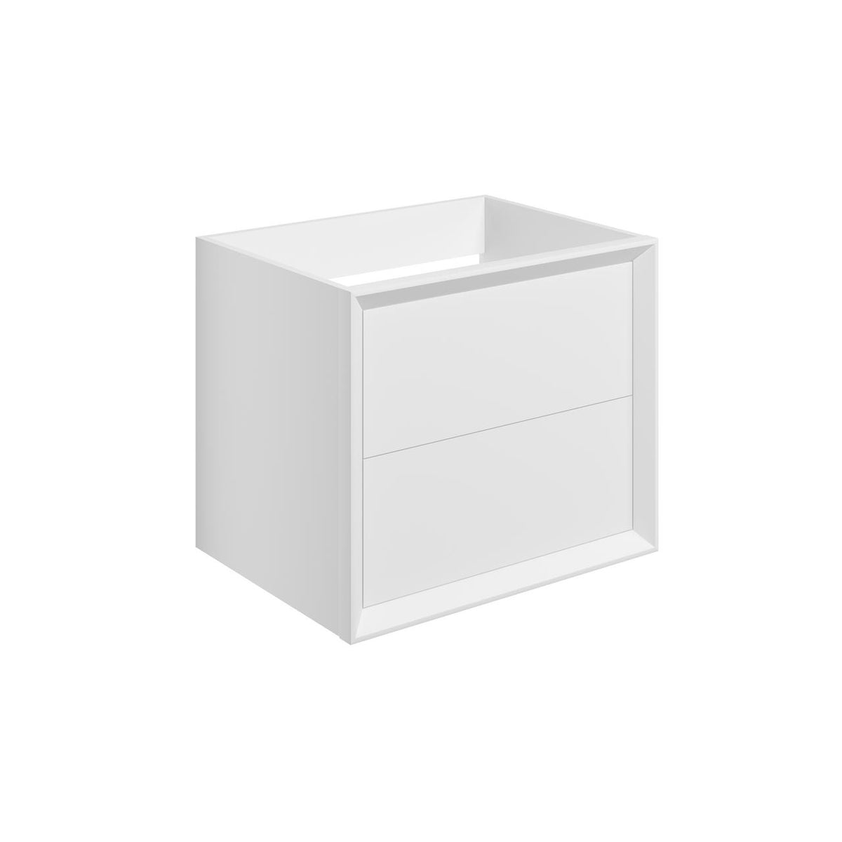 Auvellis Solenne 610mm Wall-Hung 2-Drawer Basin Unit (No Top) – Matt White