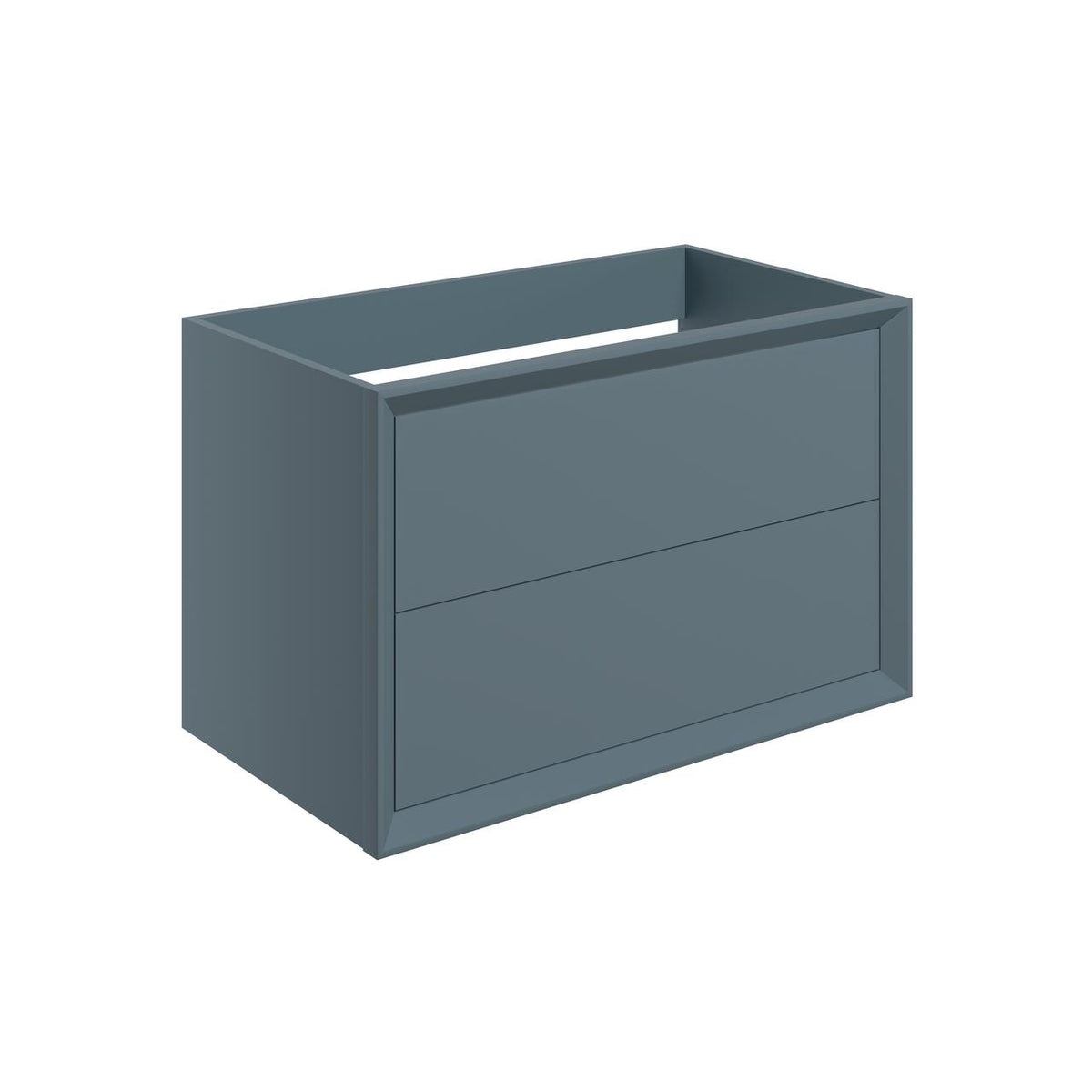 Auvellis Solenne 810mm Wall-Hung 2-Drawer Basin Unit (No Top) – Matt Storm Blue