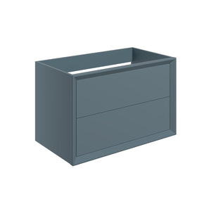 Auvellis Solenne 810mm Wall-Hung 2-Drawer Basin Unit (No Top) – Matt Storm Blue