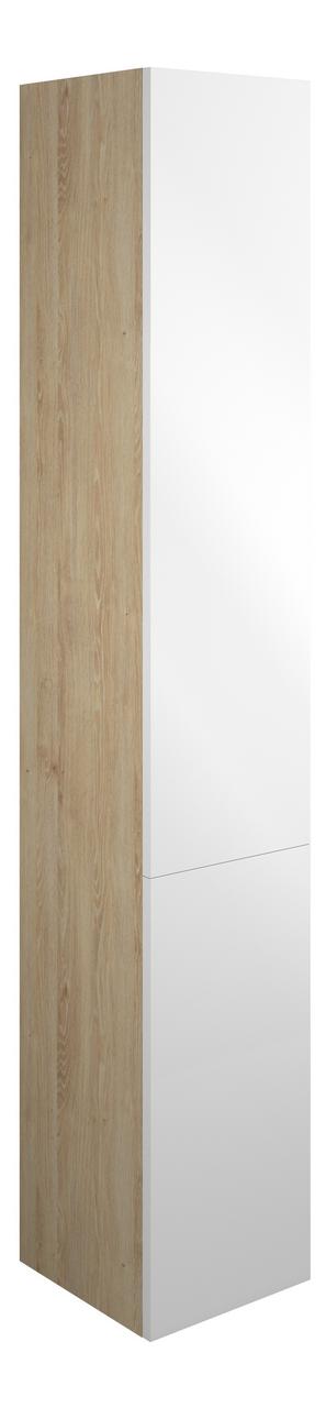 Auvellis Linaro 300mm Tall Unit – White Gloss | Cabinet Colour: Oak