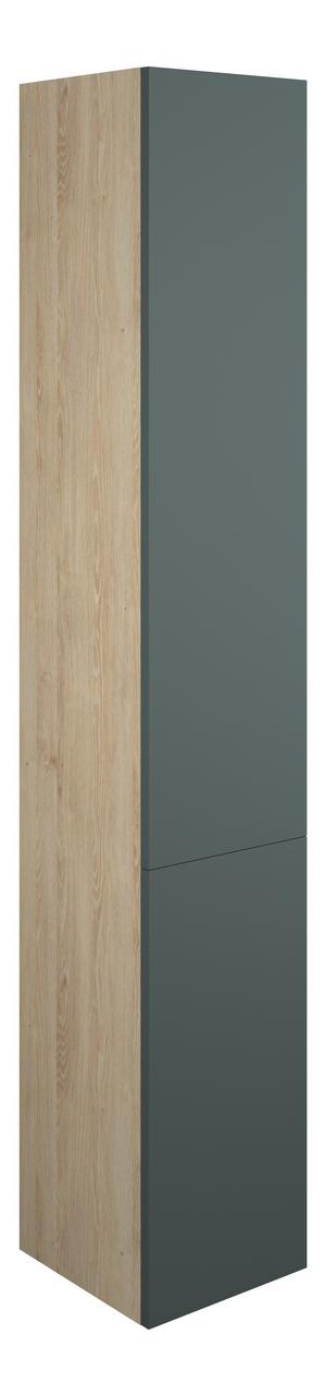 Auvellis Linaro 300mm Tall Unit – Matt Green | Cabinet Colour: Oak