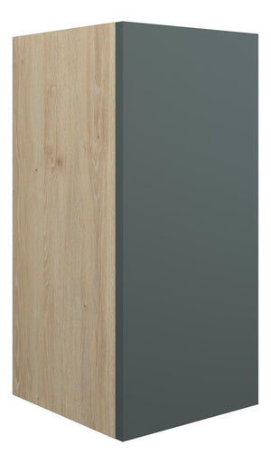 Auvellis Linaro 300mm Standard Base Unit – Matt Green | Cabinet Colour: Oak