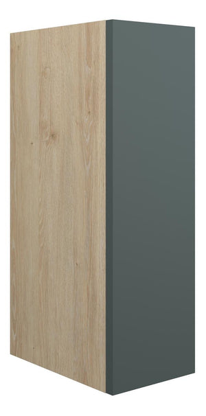 Auvellis Linaro 200mm Standard Toilet Roll Unit – Matt Green | Cabinet Colour: Oak