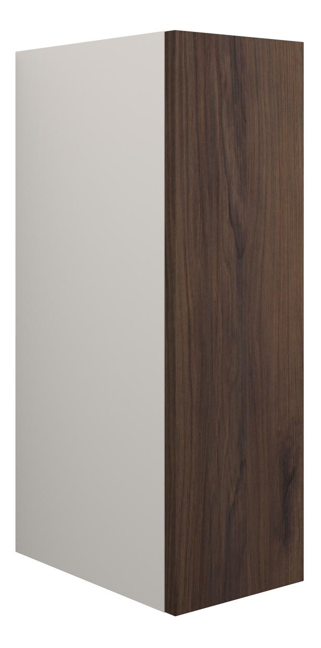 Auvellis Linaro 200mm Standard Toilet Roll Unit – Warm Walnut | Cabinet Colour: Grey