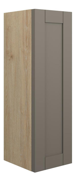 Auvellis Forma Shaker-Style 200mm Slim Base Unit – Matt Stone | Cabinet Colour: Oak