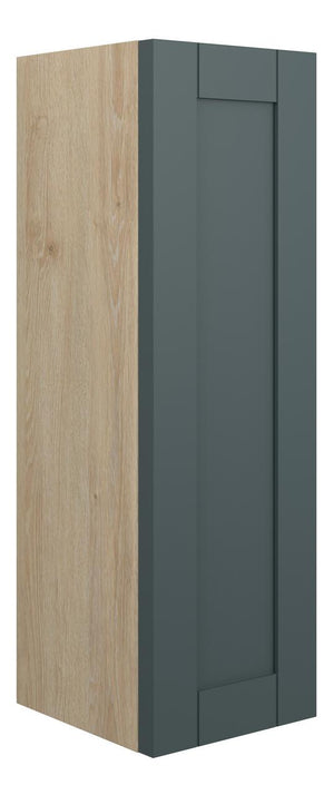 Auvellis Forma Shaker-Style 200mm Slim Base Unit – Matt Green Camo | Cabinet Colour: Oak