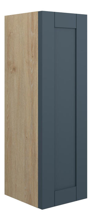 Auvellis Forma Shaker-Style 200mm Slim Base Unit – Matt Arley Blue | Cabinet Colour: Oak