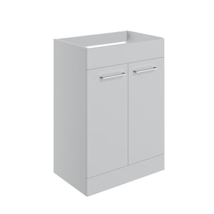 Auvellis Forma 590mm Floor Standing 2 Door Basin Unit (No Top) – Grey Gloss