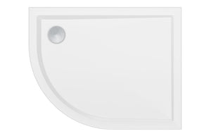 Auvellis RefleXion offset quadrant shower tray front view