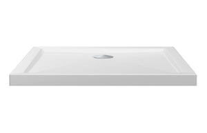 Auvellis RefleXion Low Profile Square Shower Tray – White – product view