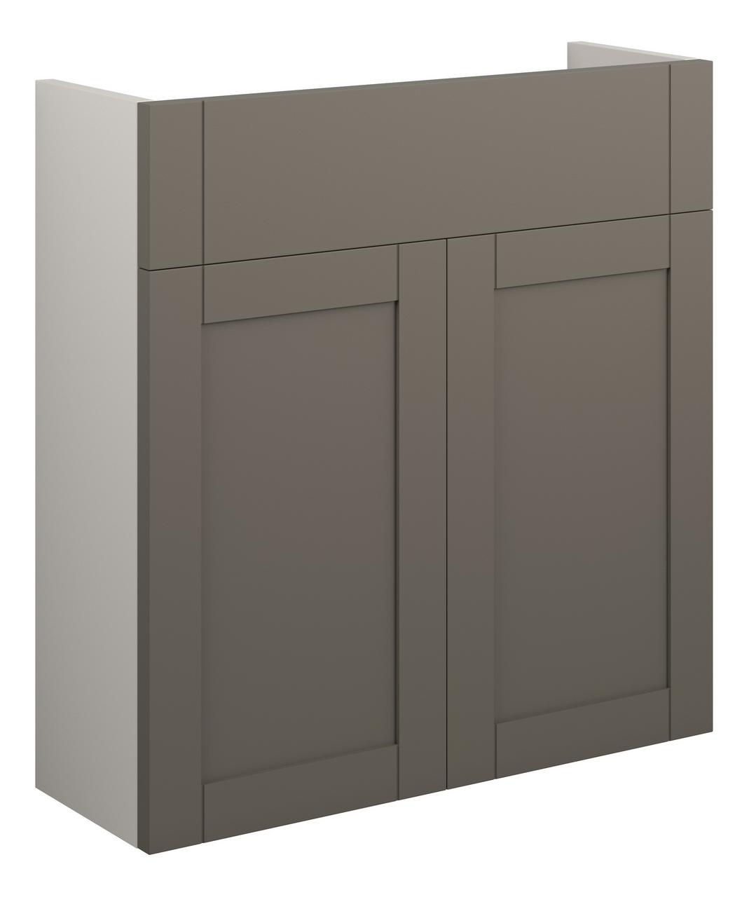 Auvellis Forma 600mm Slim Basin Unit – Matt Stone with Grey Cabinet