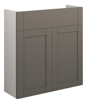 Auvellis Forma 600mm Slim Basin Unit – Matt Stone with Grey Cabinet
