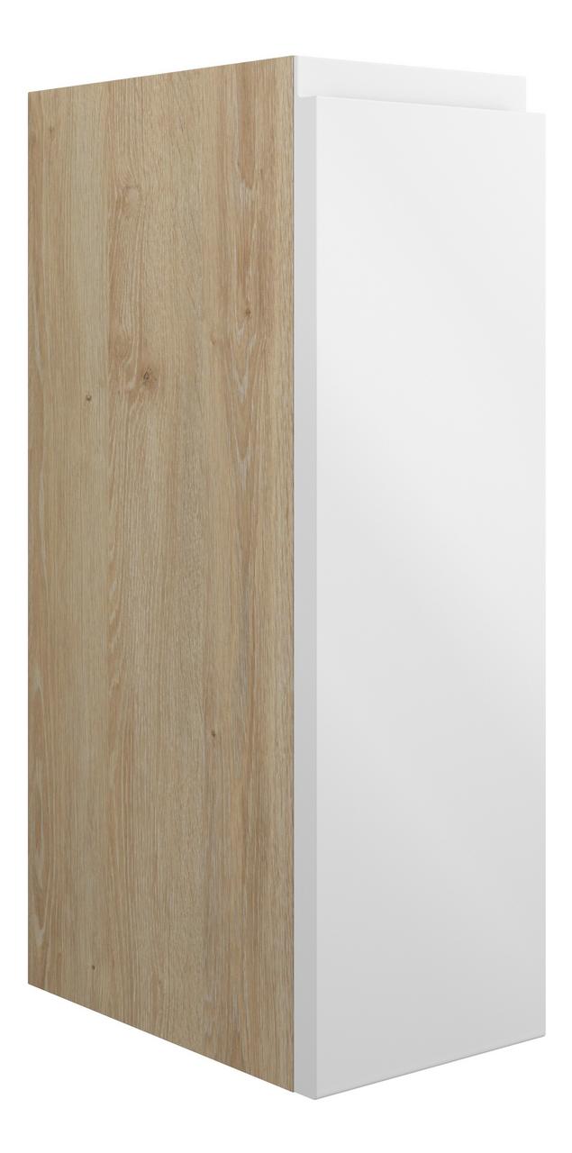 Auvellis Cara 200mm Standard Toilet Roll Unit – White Gloss | Cabinet Colour: Oak