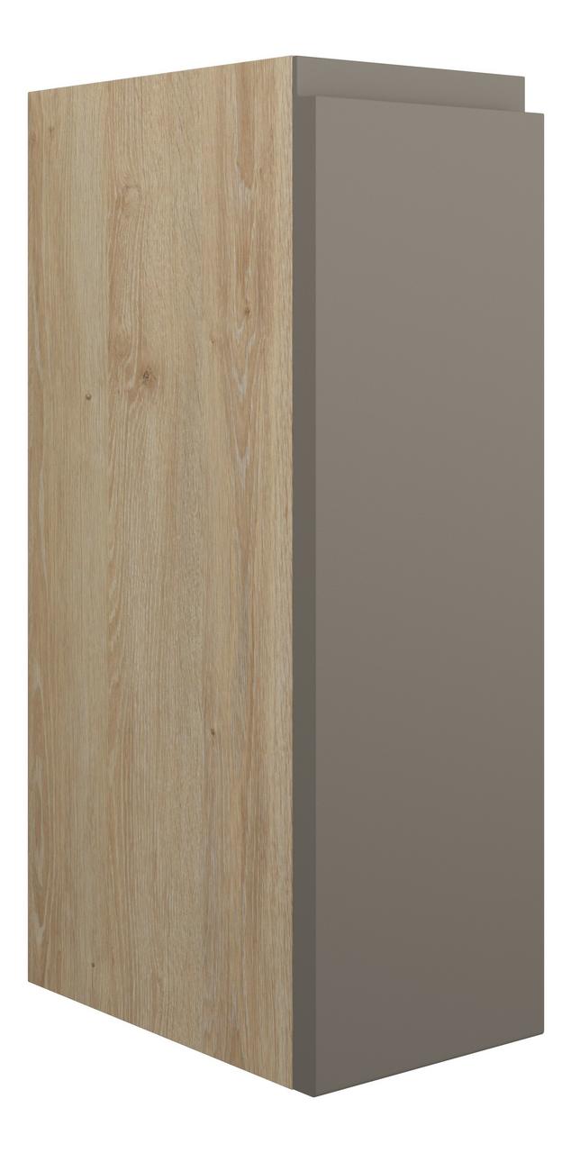 Auvellis Cara 200mm Standard Toilet Roll Unit – Matt Stone | Cabinet Colour: Oak