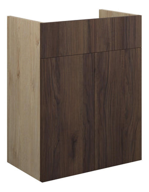 Auvellis Linaro 500mm Standard Basin Unit – Warm Walnut | Cabinet Colour: Oak