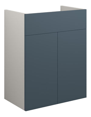 Auvellis Linaro 500mm Standard Basin Unit – Matt Arley Blue | Cabinet Colour: Grey
