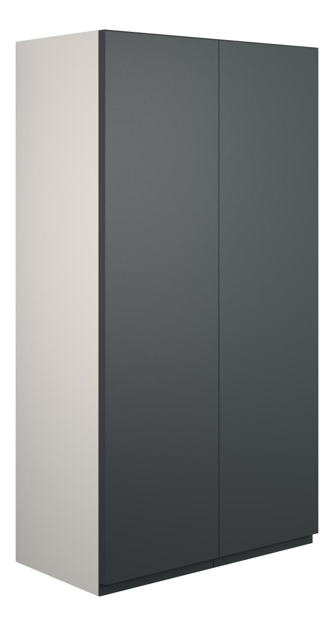 Auvellis Cara 600mm Standard 2 Door Storage Unit – Matt Graphite Grey | Cabinet Colour: Grey