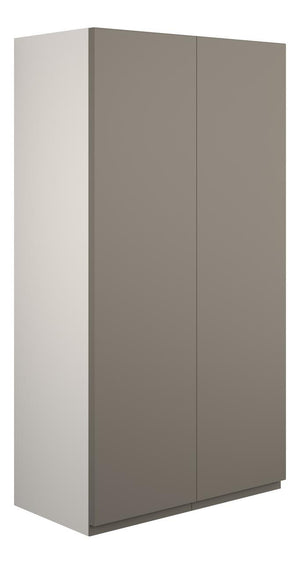 Auvellis Cara 600mm Standard 2 Door Storage Unit – Matt Stone | Cabinet Colour: Grey