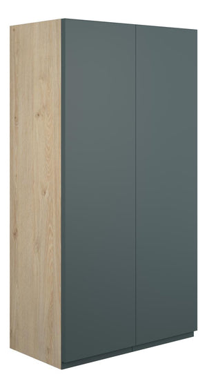 Auvellis Cara 600mm Standard 2 Door Storage Unit – Matt Green Camo | Cabinet Colour: Oak