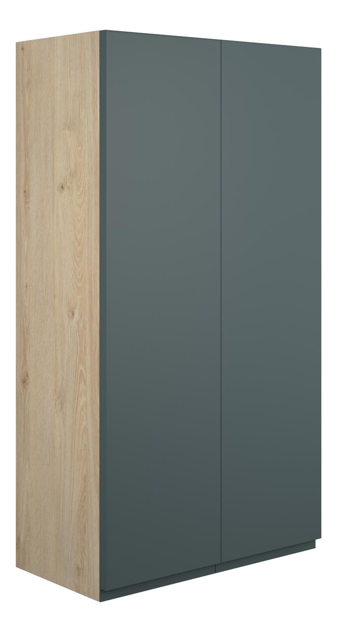Auvellis Cara 600mm Standard 2 Door Storage Unit – Matt Green Camo | Cabinet Colour: Oak