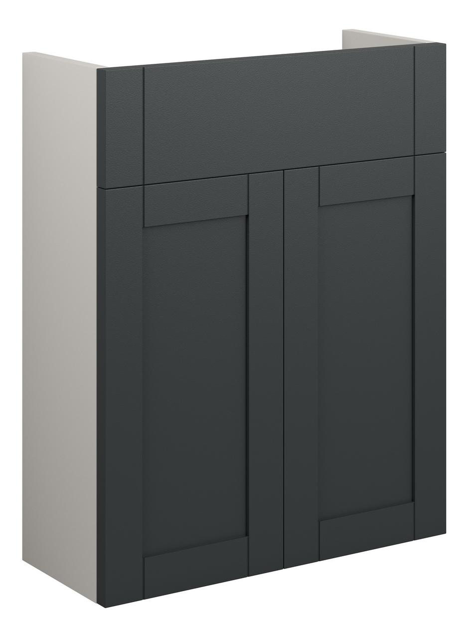 Auvellis Forma 500mm Slim Basin Unit – Matt Graphite Grey | Cabinet Colour: Grey