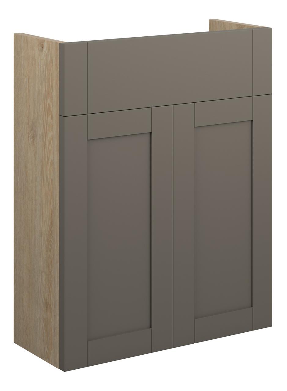 Auvellis Forma 500mm Slim Basin Unit – Matt Stone | Cabinet Colour: Oak