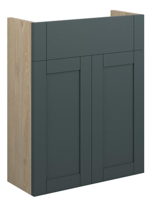 Auvellis Forma 500mm Slim Basin Unit – Matt Green Camo | Cabinet Colour: Oak