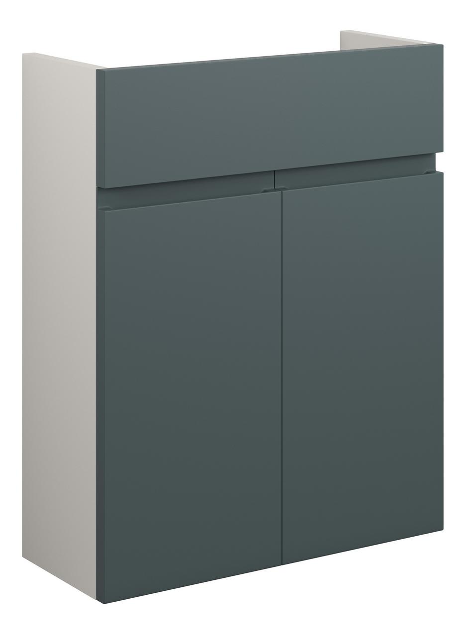 Auvellis Cara 500mm Slim Basin Unit – Matt Green Camo | Cabinet Colour: Grey