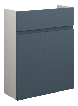 Auvellis Cara 500mm Slim Basin Unit – Matt Arley Blue | Cabinet Colour: Grey