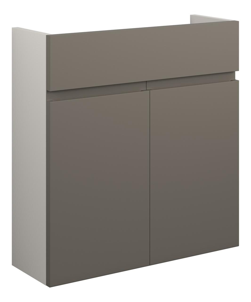 Auvellis Cara 600mm Slim Basin Unit – Matt Stone | Cabinet Colour: Grey