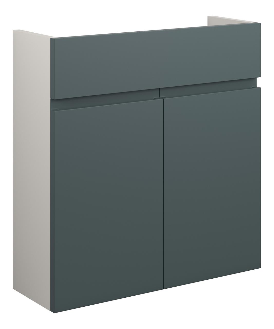 Auvellis Cara 600mm Slim Basin Unit – Matt Green Camo | Cabinet Colour: Grey