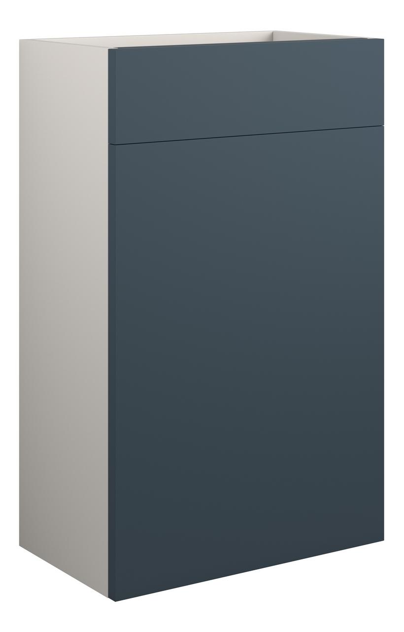 Auvellis Cara 500mm Standard WC Unit – Matt Arley Blue | Cabinet Colour: Grey