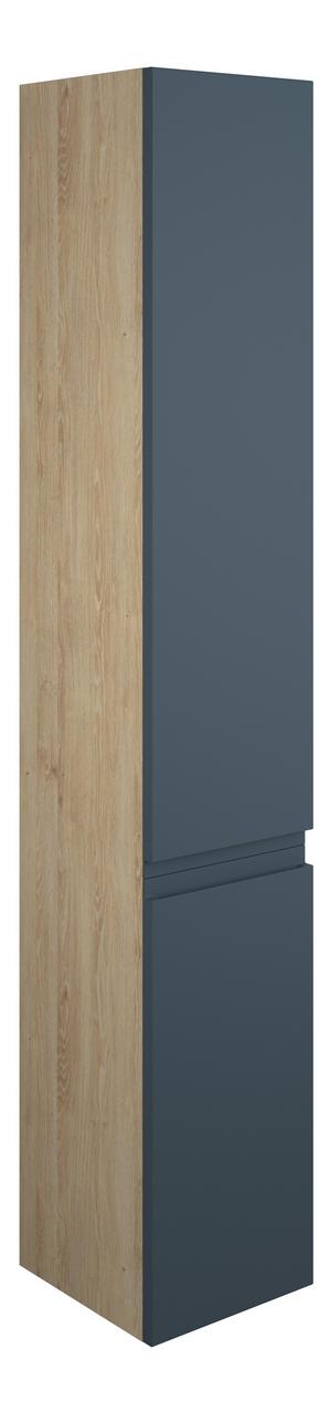 Auvellis Cara 300mm Tall Unit – White Gloss | Cabinet Colour: Oak