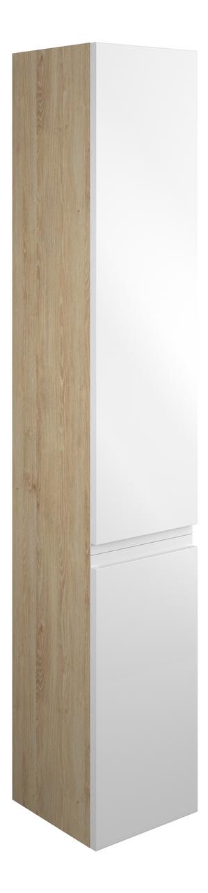 Auvellis Cara 300mm Tall Unit – Matt Graphite Grey | Cabinet Colour: Oak
