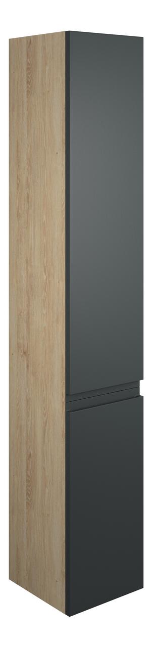 Auvellis Cara 300mm Tall Unit – Matt Dove Grey | Cabinet Colour: Oak