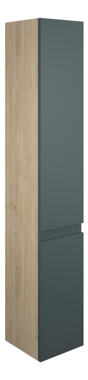 Auvellis Cara 300mm Tall Unit – Matt Arley Blue | Cabinet Colour: Oak