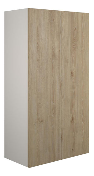 Auvellis Linaro 600mm Standard 2 Door Storage Unit – Havana Oak | Cabinet Colour: Grey