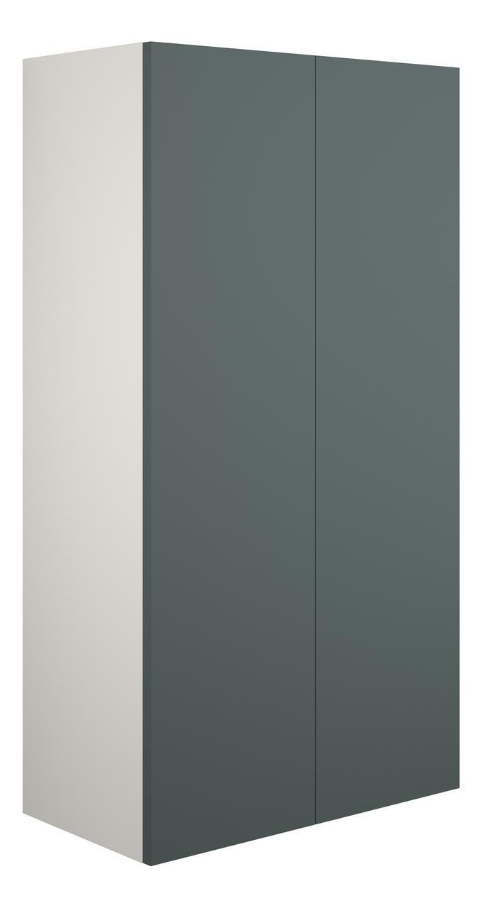 Auvellis Linaro 600mm Standard 2 Door Storage Unit – Matt Green | Cabinet Colour: Grey